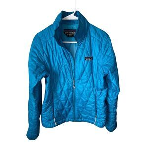 Patagonia Women's Nano Puff Jacket XS Blue Lightweight Puffer Casual